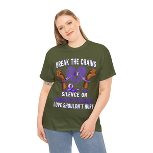 Domestic Violence Unisex Heavy Cotton Tee