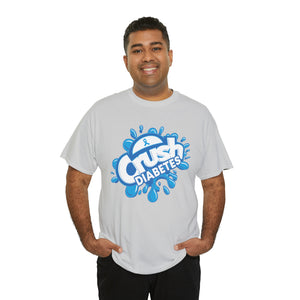 Crush Diabetes Awareness Unisex Heavy Cotton Tee