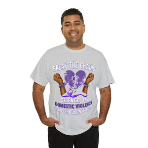 Domestic Violence Unisex Heavy Cotton Tee