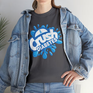 Crush Diabetes Awareness Unisex Heavy Cotton Tee