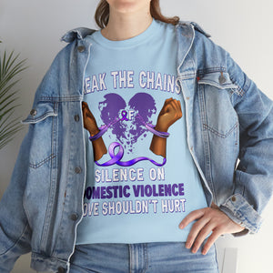 Domestic Violence Unisex Heavy Cotton Tee