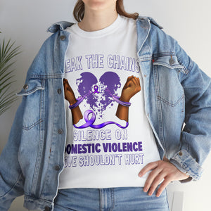 Domestic Violence Unisex Heavy Cotton Tee