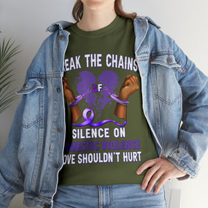 Domestic Violence Unisex Heavy Cotton Tee