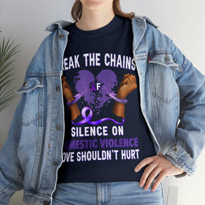 Domestic Violence Unisex Heavy Cotton Tee