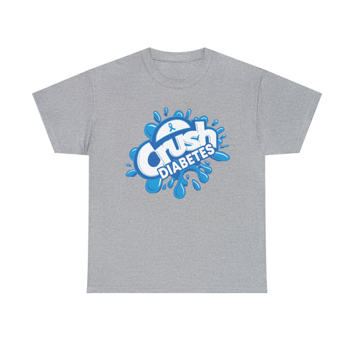 Crush Diabetes Awareness Unisex Heavy Cotton Tee