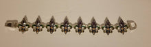 Load image into Gallery viewer, Mardi Gras Fleur De Lis bracelet