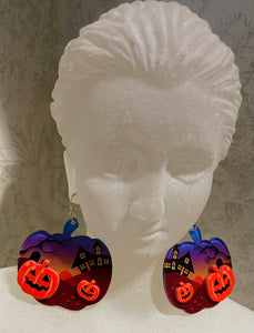 Resin Pumpkin earrings